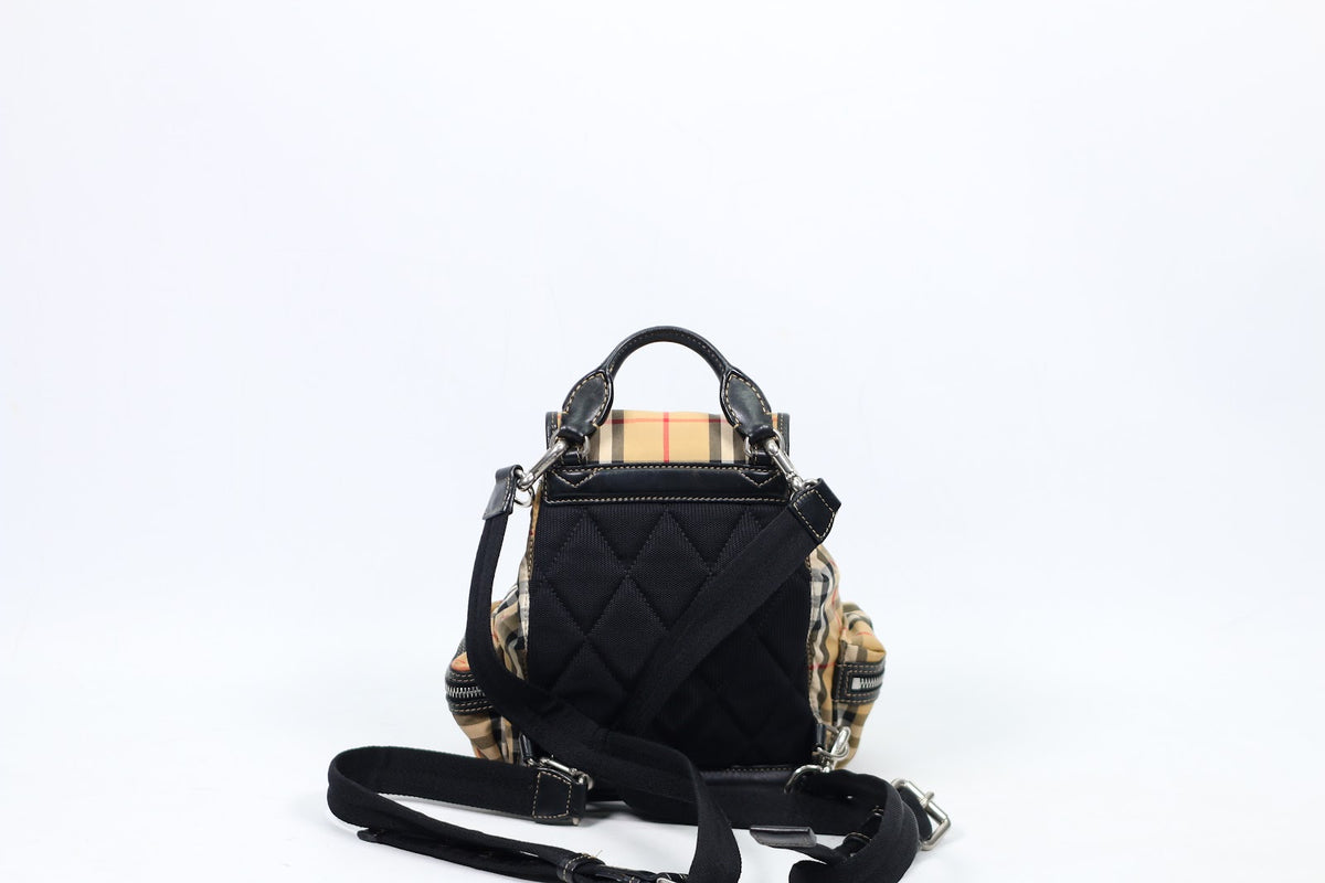 Burberry Beige Fabric Classic Check Rucksack ONE Backpack 4078471 (V2210814)