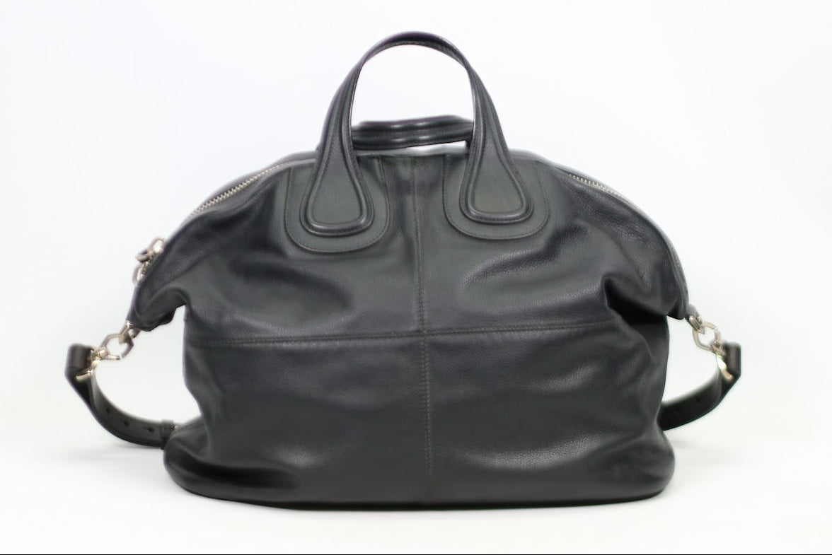 Givenchy Black Leather Nightingale Large Shoulder Bag 11H5002007 (V7910902)