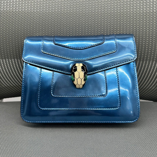 Bvlgari Serpenti Shoulder Bag Bright Blue (TL0062)