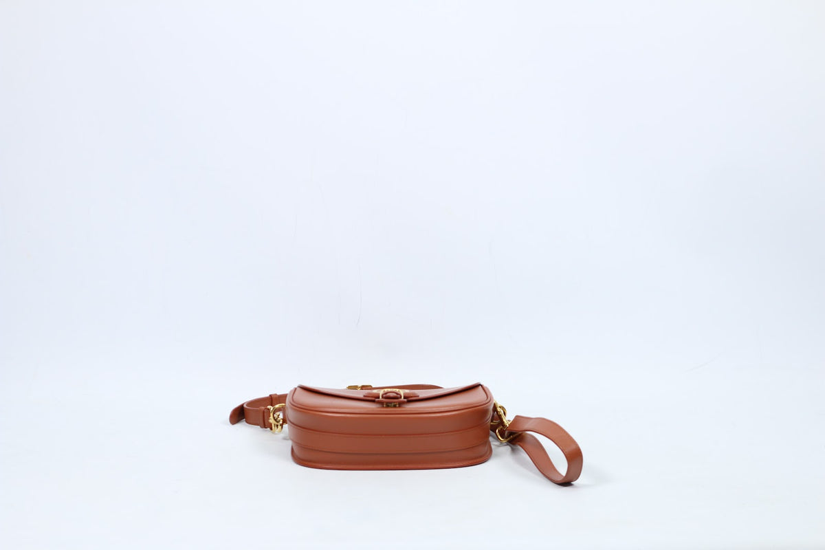 Dior Brown Leather Box Calf Bobby Medium Shoulder Bag M9319 (V5290814)
