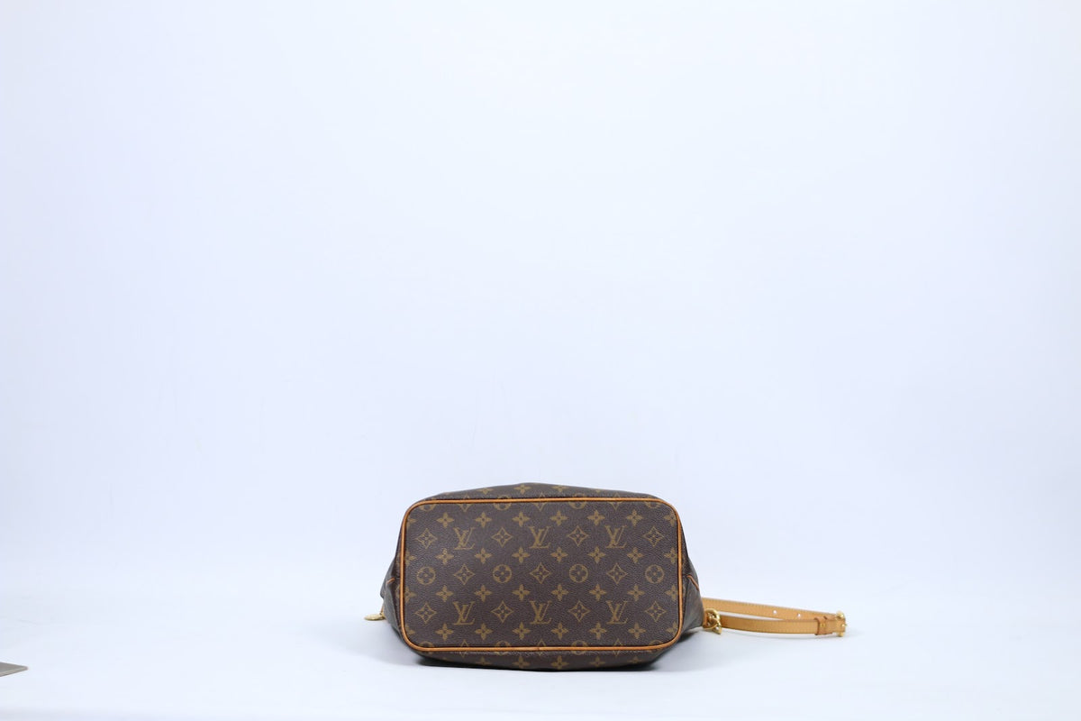 Louis Vuitton Brown PVC Monogram Canvas Palermo PM Shoulder Bag M40145 (V1210910)