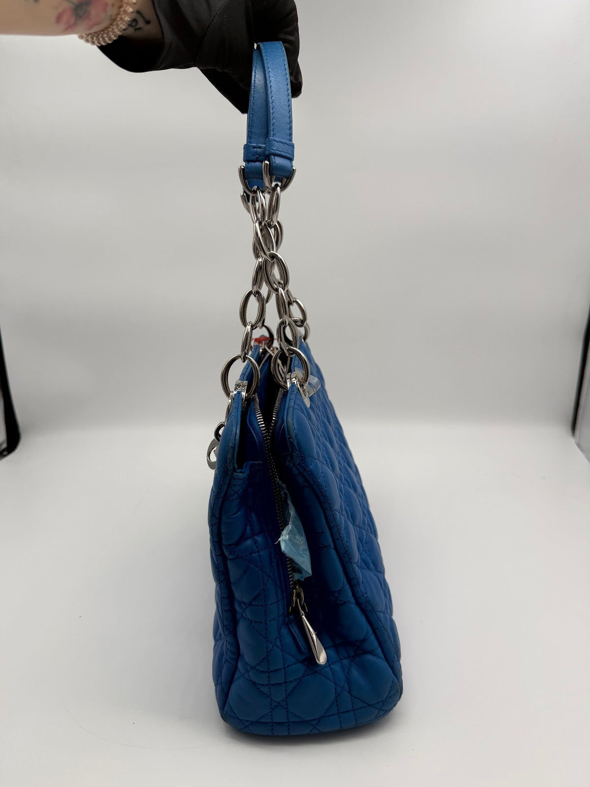 Dior Lady Dior 7-Grid Tote Bag Blue (LY1506)