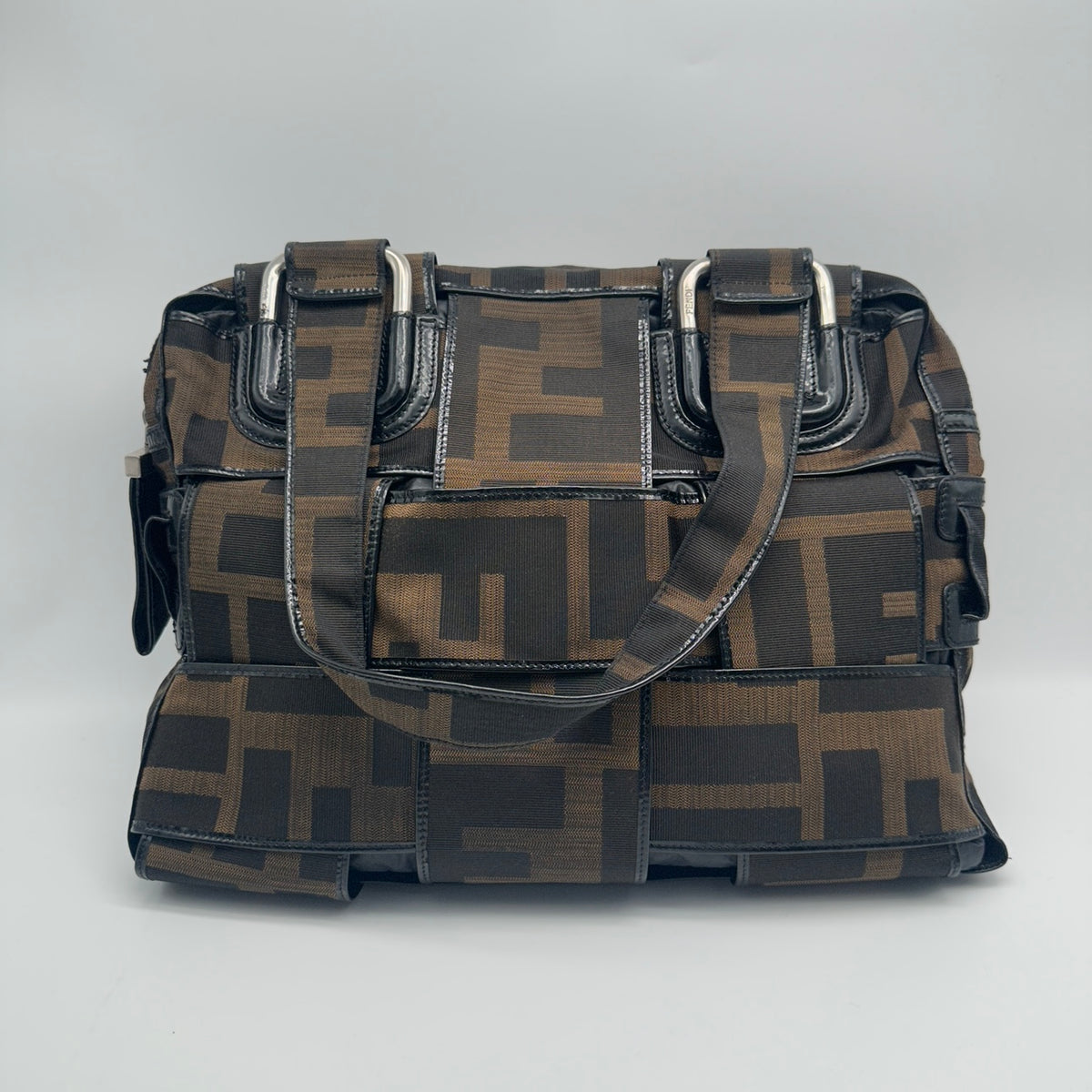 Fendi monogram canvas tote