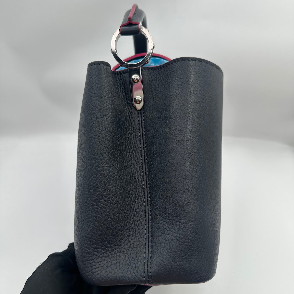 Louis Vuitton Capucines Black/Purple (LY1285)