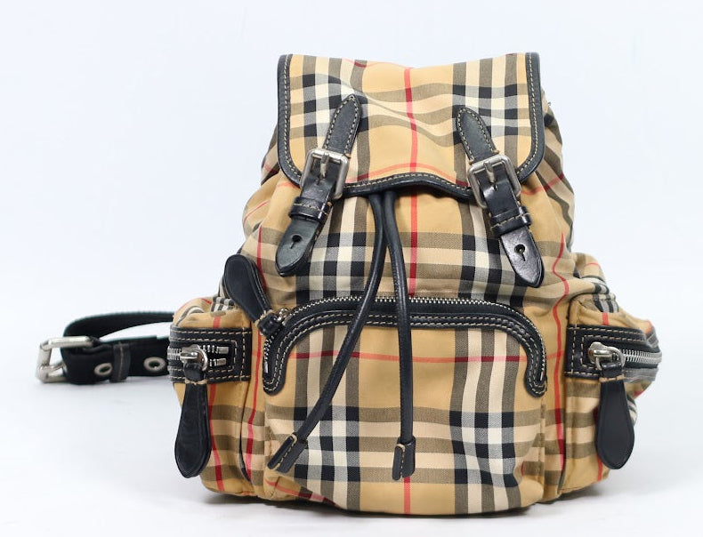 Burberry Beige Fabric Classic Check Rucksack ONE Backpack 4078471 (V2210814)