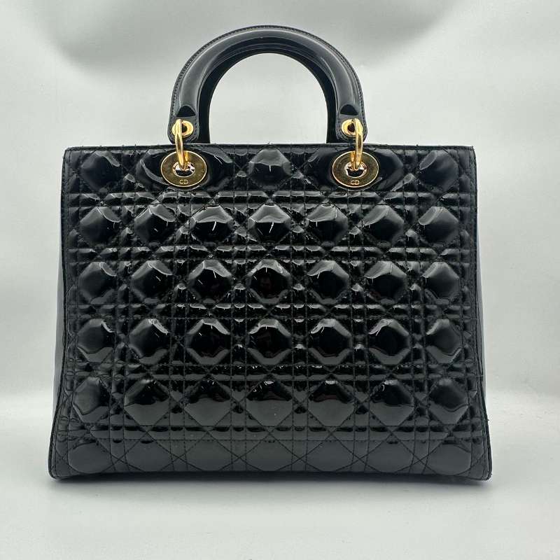 Dior Lady Dior Large Cannage Patent