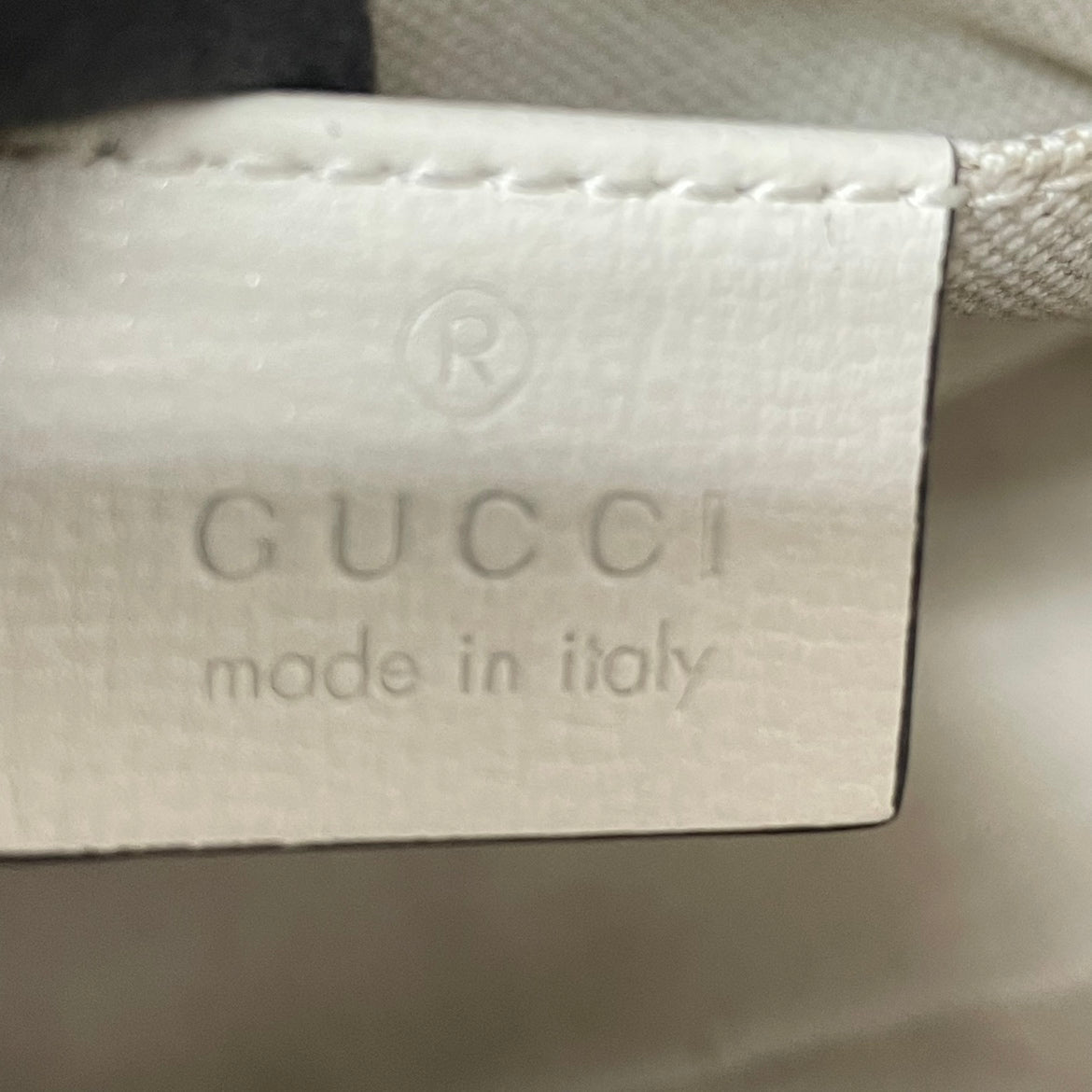 Gucci Ivory PVC GG Supreme Horsebit 1955 Mini Shoulder Bag 640716