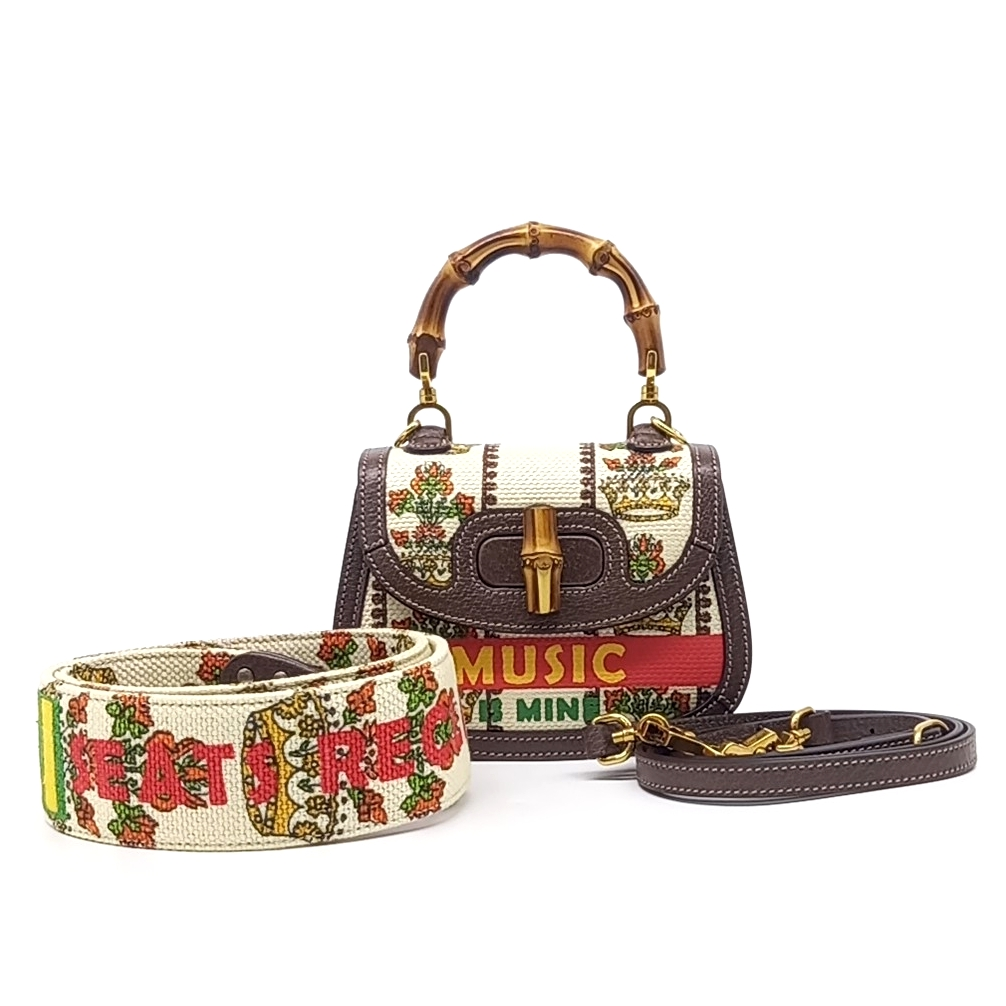 Gucci Bamboo 1947 Mini Top Handle Bag (676300) (10352788)