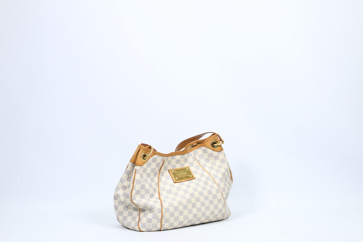 Louis Vuitton White PVC Damier Azur Galliera PM Shoulder Bag N55215 (V1210919)
