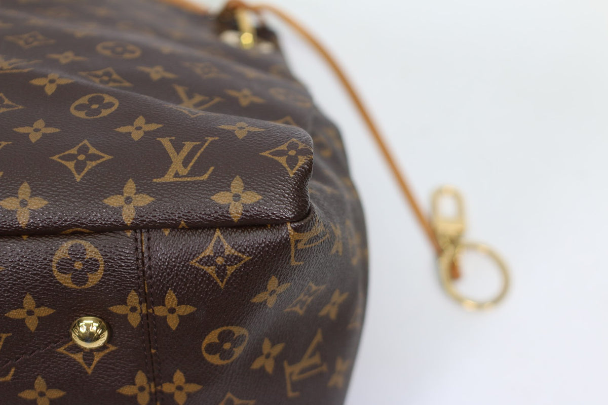 Louis Vuitton Brown PVC Monogram Canvas Artsy MM Shoulder Bag M40249 (V1260917)