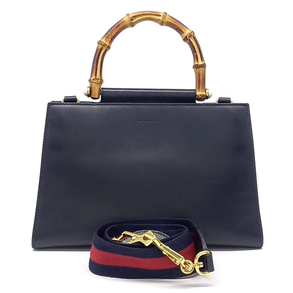 Gucci Nymphaea Bamboo Tote/Shoulder Bag (459076) (10307825)