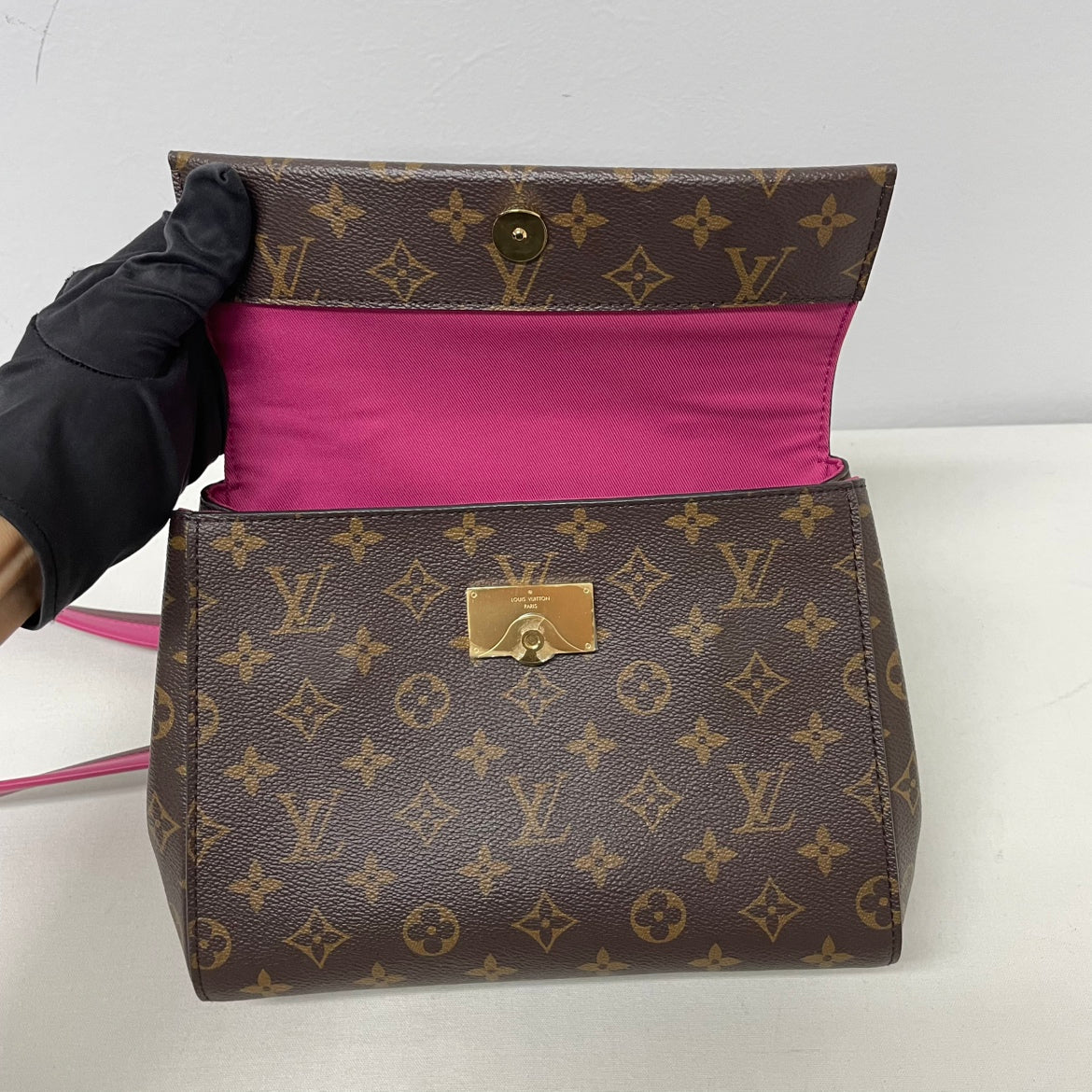 Louis Vuitton Brown PVC Monogram Cluny BB Shoulder Bag M42738 (V1257926)