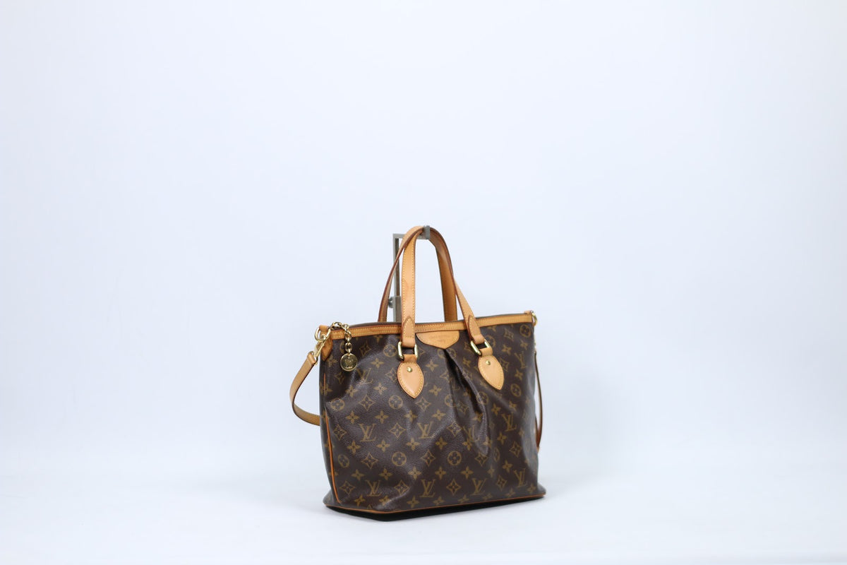 Louis Vuitton Brown PVC Monogram Canvas Palermo PM Shoulder Bag M40145 (V1210910)
