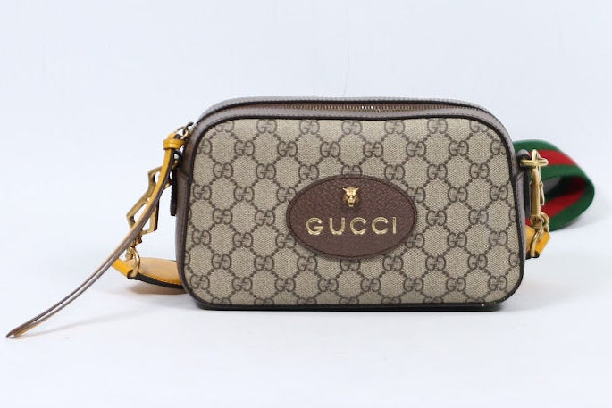 Gucci Brown PVC GG Supreme Canvas Neo Vintage Messenger ONE Crossbody Bag 476466 (V7230909)