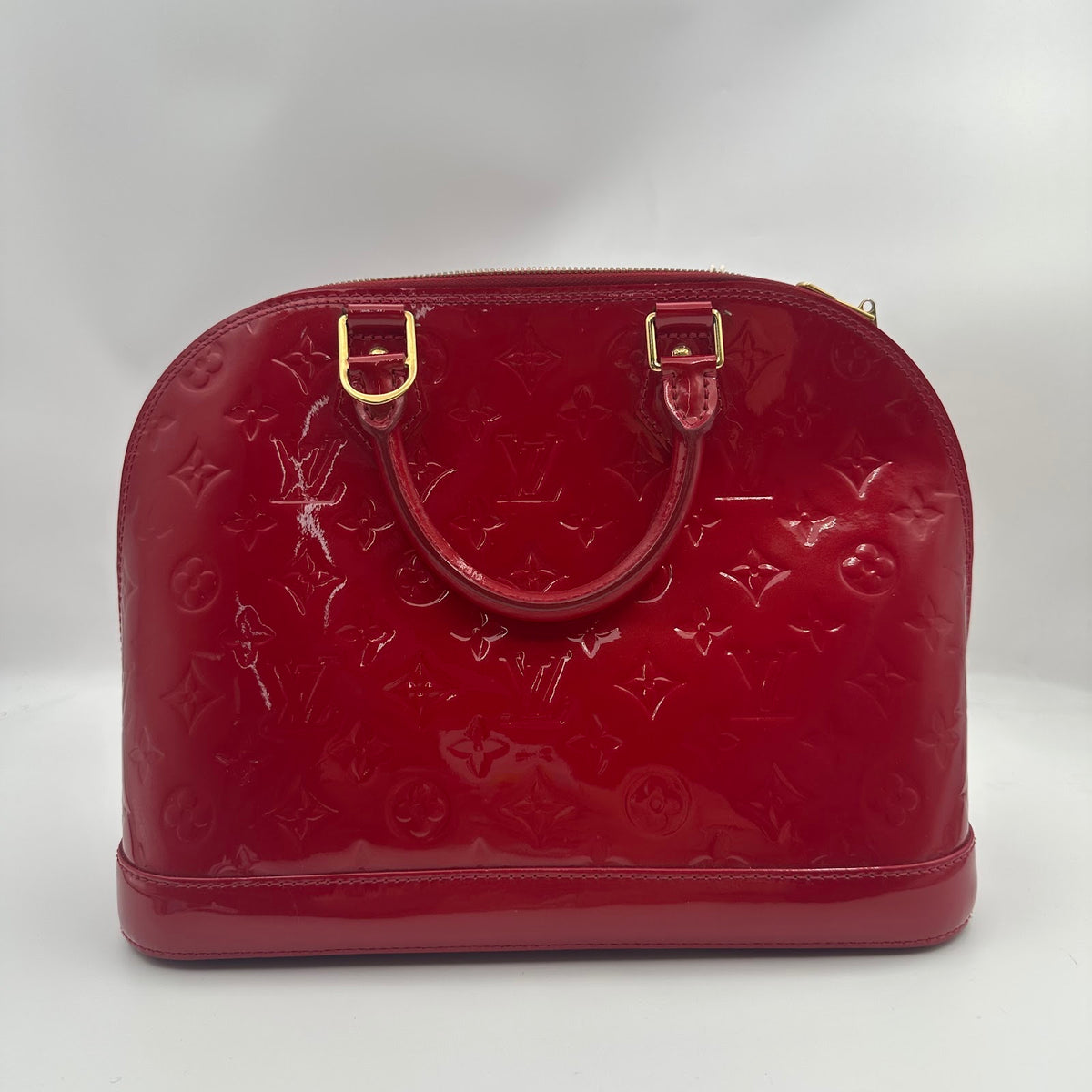 Louis Vuitton Patent Leather Alma Bag Red (LX1702)