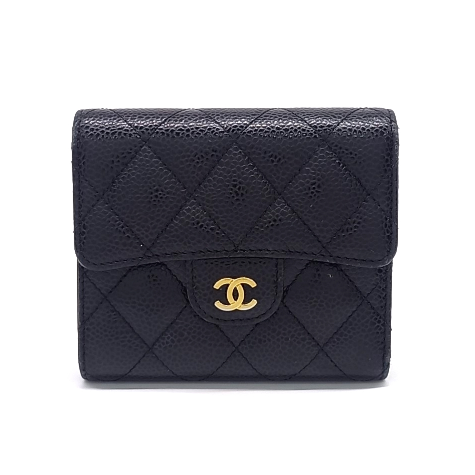 Chanel Caviar Bifold Wallet (10500762)