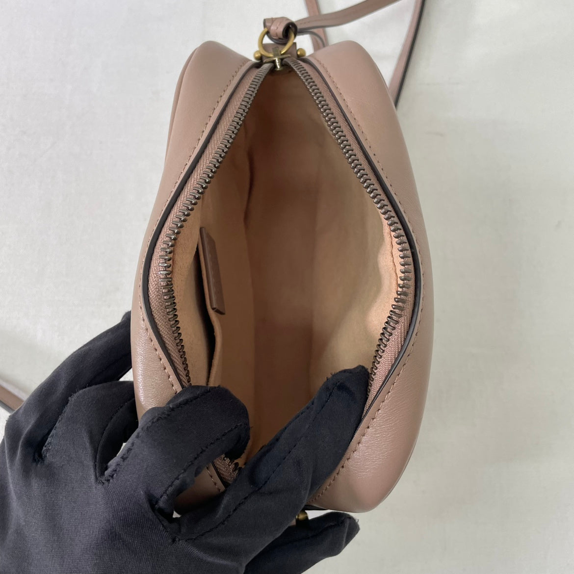 Gucci Pink Leather Matelasse GG Marmont Mini Crossbody Bag 448065
