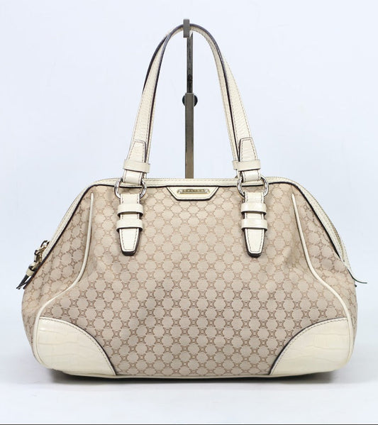 Celine Beige Fabric Vintage Blason ONE Tote Bag KC-ST-0078 (V3510813)