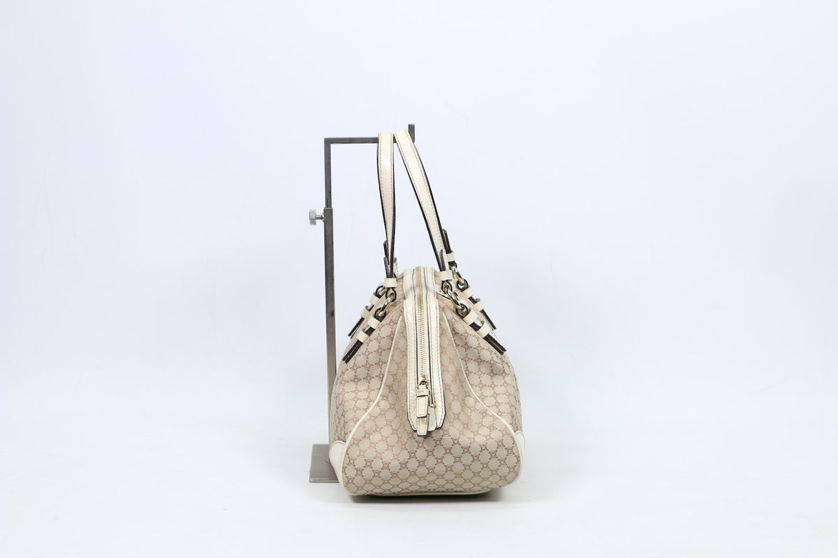 Celine Beige Fabric Vintage Blason ONE Tote Bag KC-ST-0078 (V3510813)