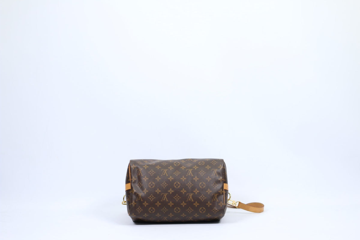 Louis Vuitton Brown PVC Monogram Canvas Bandouliere Speedy 30 Tote Bag M40391 (V1268915)