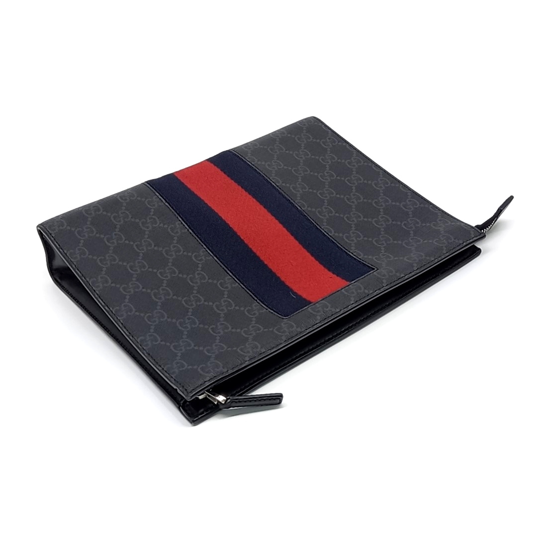 Gucci GG Supreme Web Pouch (475316) (10485156)
