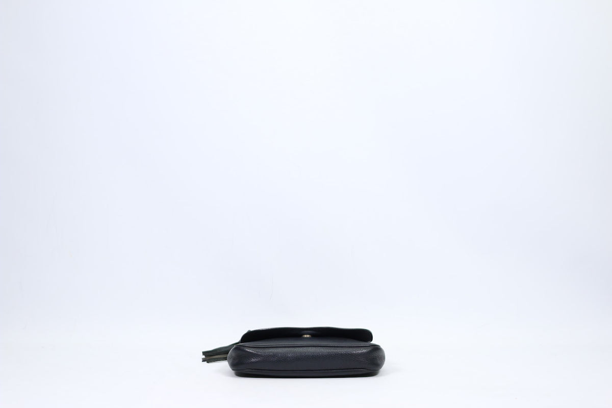 Gucci Black Leather Soho Interlocking Chain ONE Crossbody Bag 336752 (V722913)