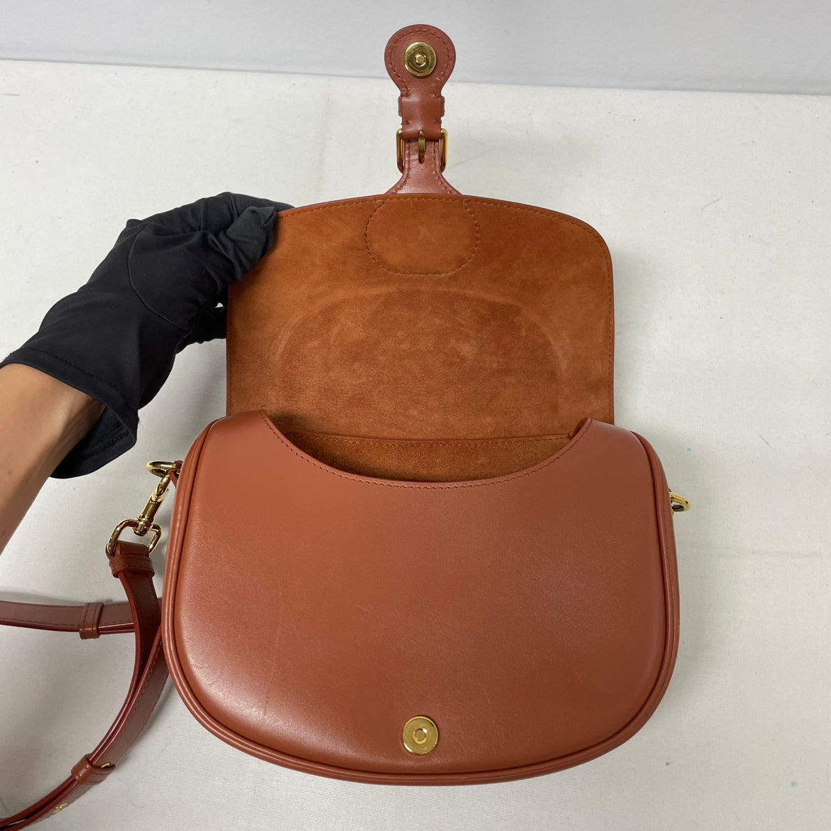 Dior Brown Leather Box Calf Bobby Medium Shoulder Bag M9319 (V5290814)