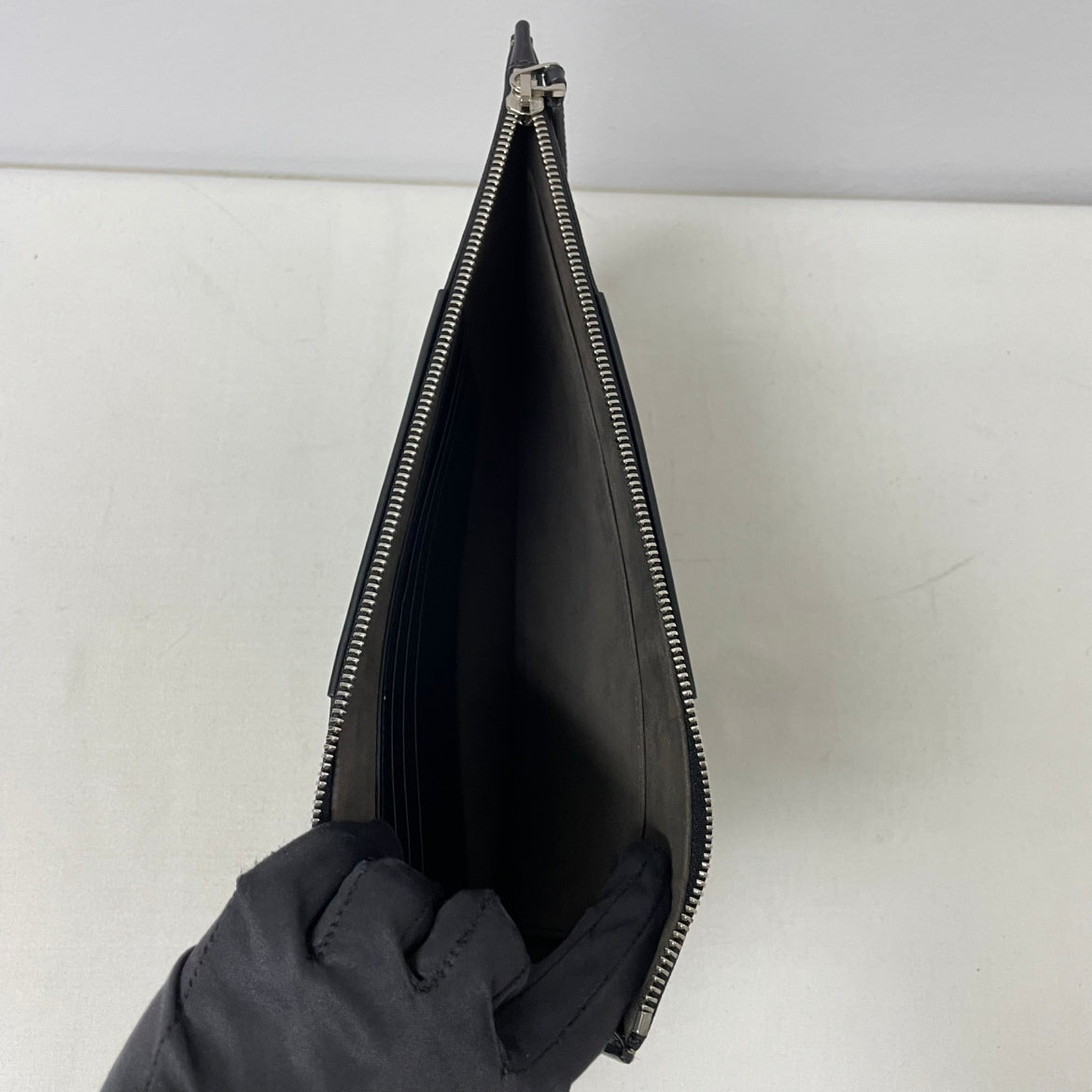 Gucci Black PVC GG Trim Eden Supreme ONE Clutch 495017