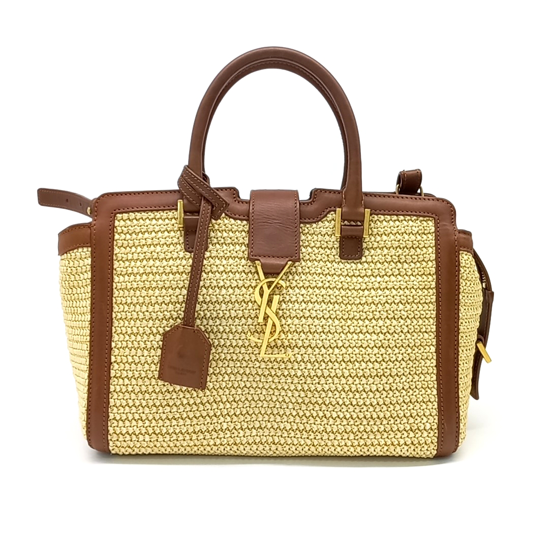 Saint Laurent Raffia New Cabas Chic Baby (424868) (10588952)
