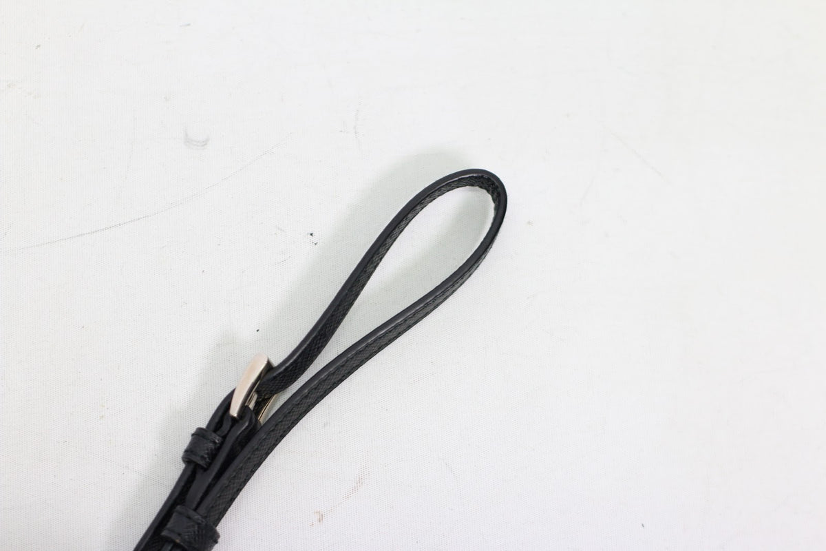 Prada Black Re-Nylon Triangle Logo Bucket ONE Pouch 1NS369