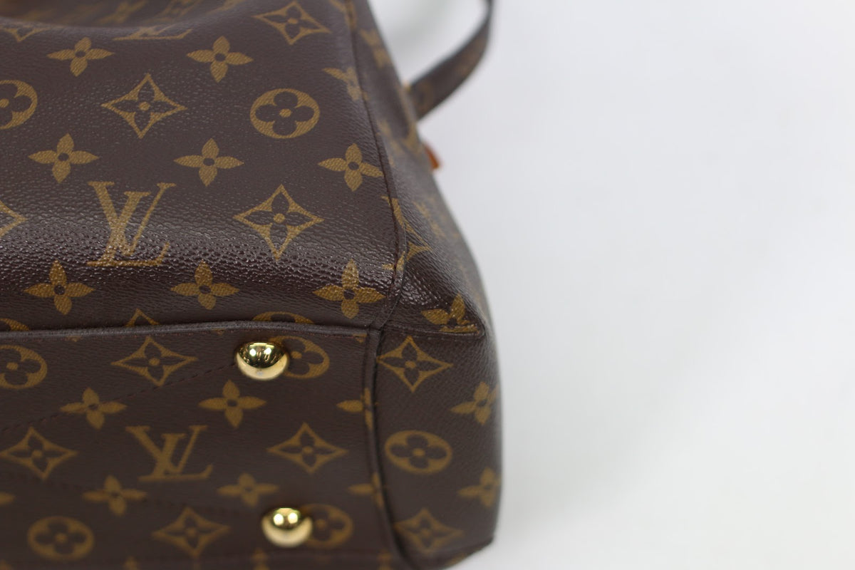 Louis Vuitton Brown PVC Monogram Canvas Montaigne MM Shoulder Bag M41056 (V1275911)
