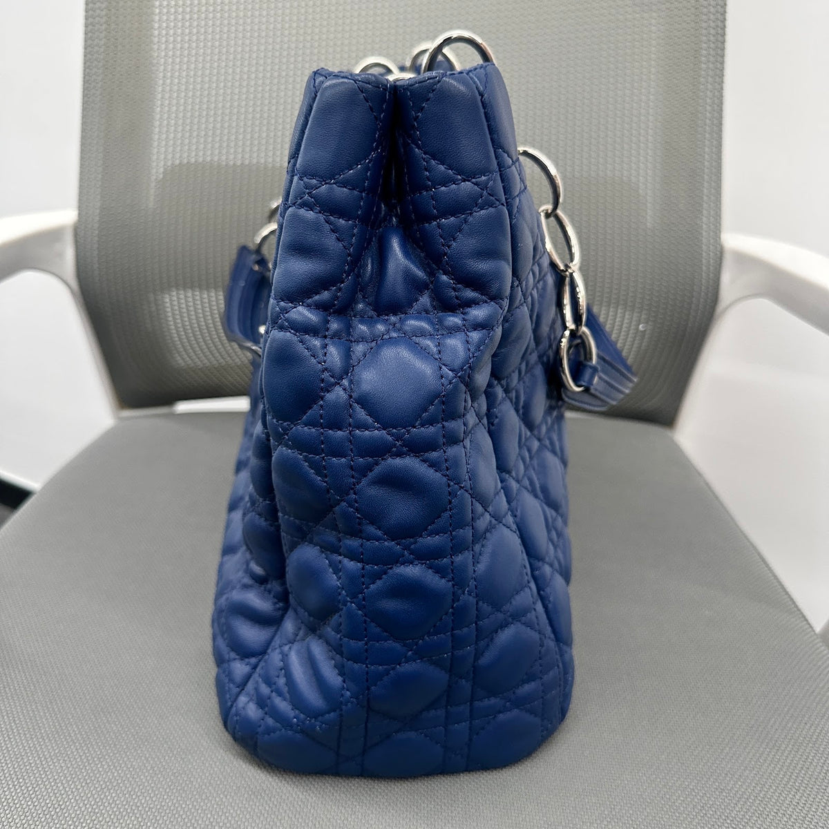 Dior Lady Dior 7-Grid Bag Blue (BL1480)