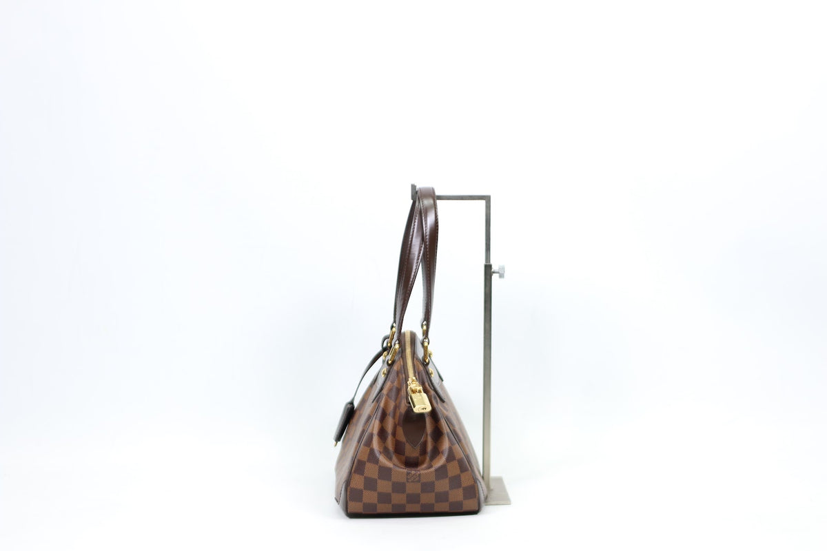 Louis Vuitton Brown PVC Damier Ebene Verona PM Tote Bag N41117