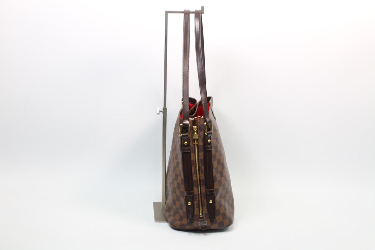 Louis Vuitton Brown PVC Damier Ebene Canvas Cabas Rivington ONE Shoulder Bag N41108