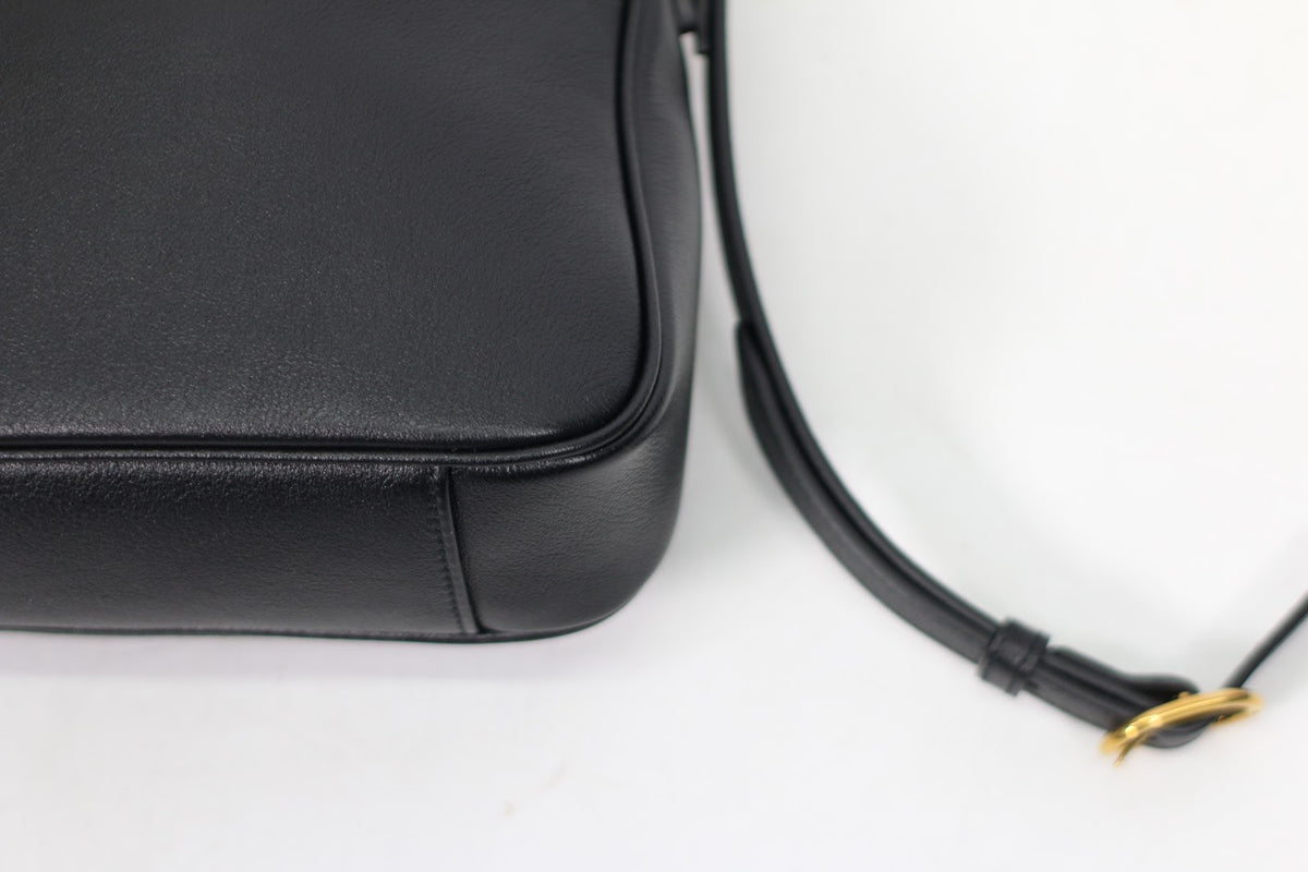 Gucci Black Leather Diana Bamboo Small Shoulder Bag 746251