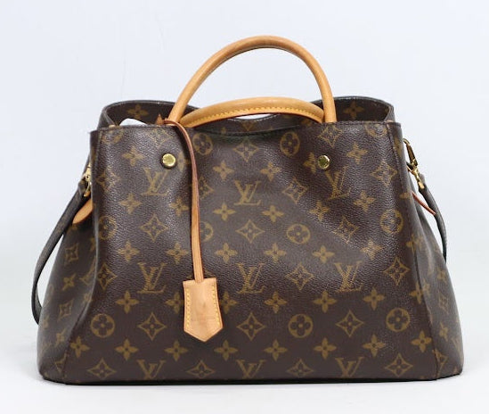 Louis Vuitton Brown PVC Monogram Canvas Montaigne MM Shoulder Bag M41056 (V1275911)