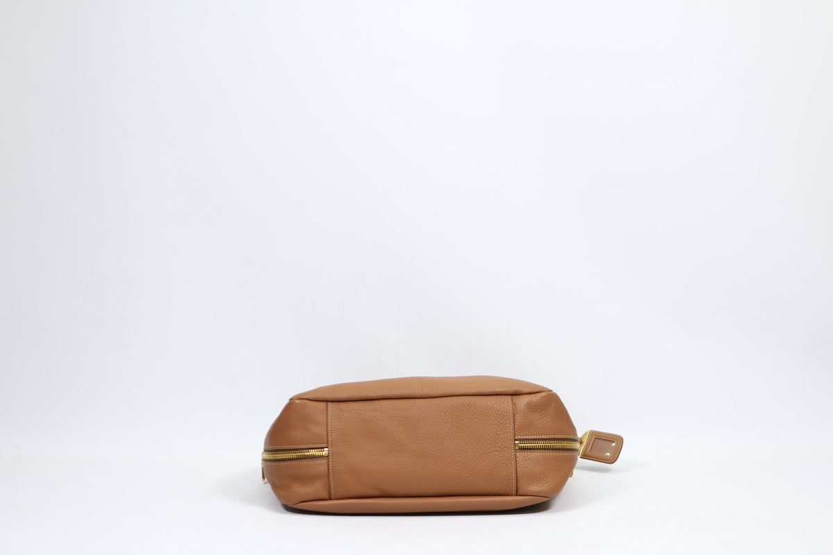 Prada Brown Vitello Daino Hobo ONE Shoulder Bag BR4863 (V167919)