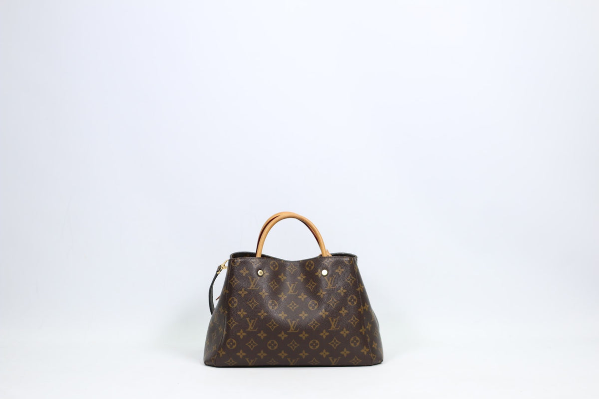 Louis Vuitton Brown PVC Monogram Canvas Montaigne MM Shoulder Bag M41056 (V1275911)