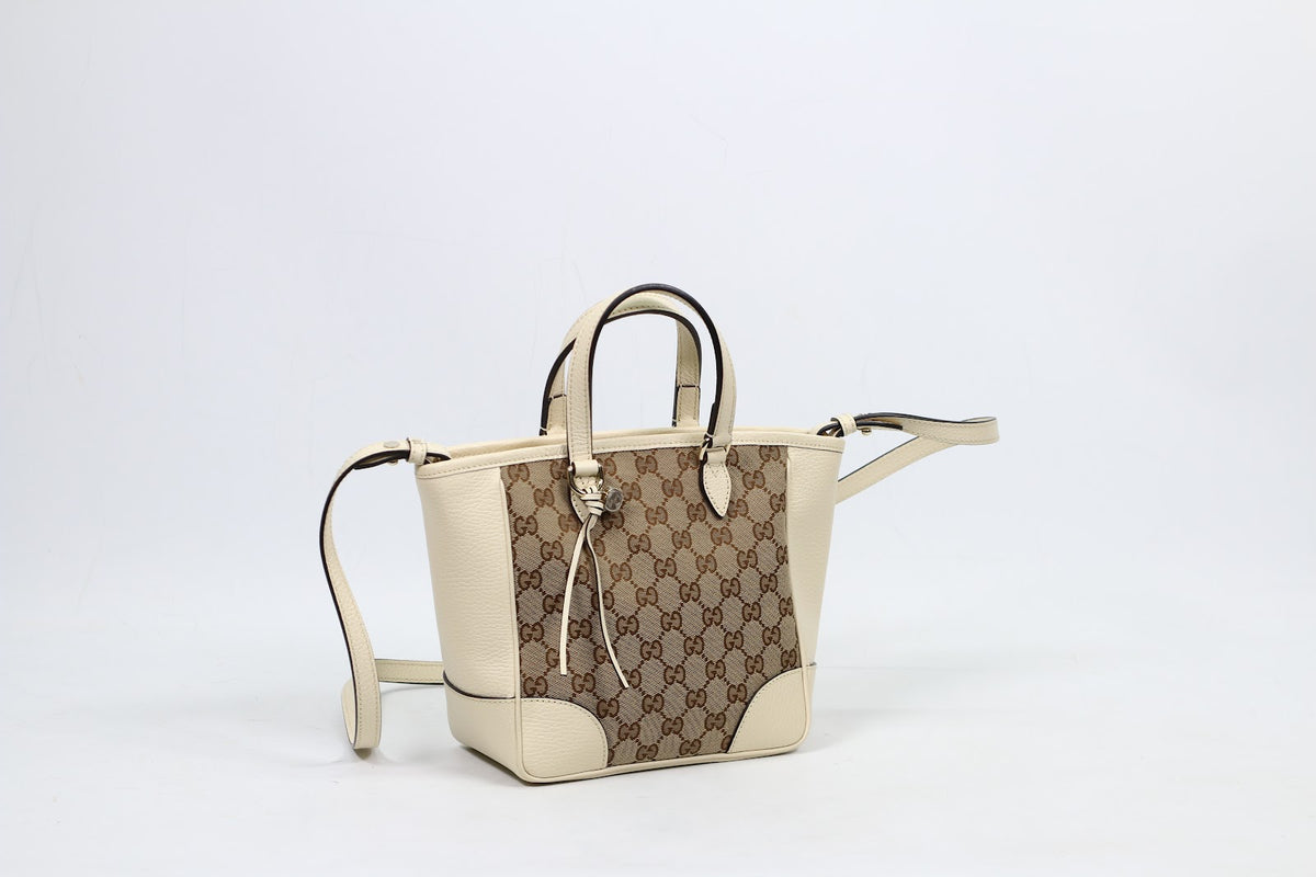 Gucci White Jacquard Canvas GG Small Shoulder Bag 449241