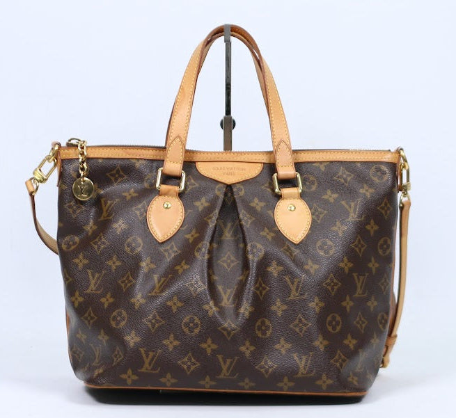 Louis Vuitton Brown PVC Monogram Canvas Palermo PM Shoulder Bag M40145 (V1210910)