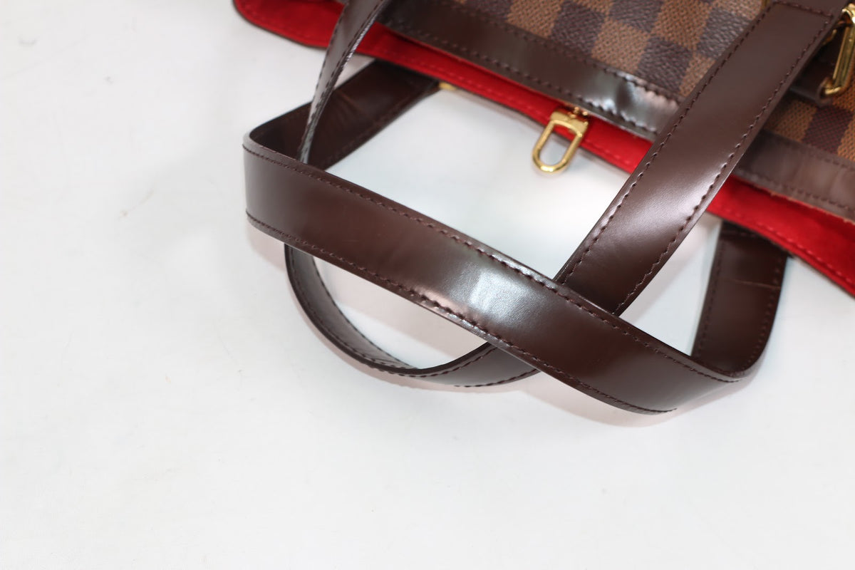 Louis Vuitton Brown PVC Damier Ebene Canvas Hampstead PM Tote Bag N51205