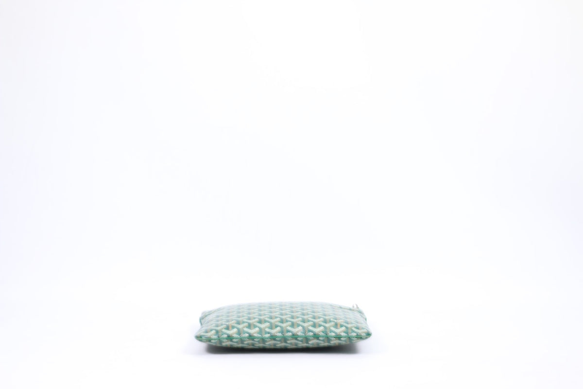 Goyard Green PVC Goyardine Sena MM Clutch (V7120825)