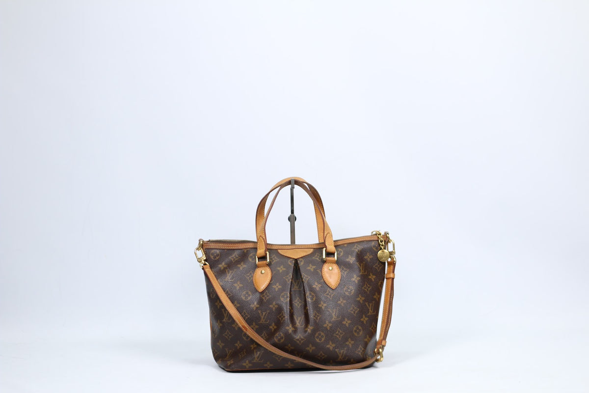 Louis Vuitton Brown PVC Monogram Canvas Palermo PM Shoulder Bag M40145 (V124913)