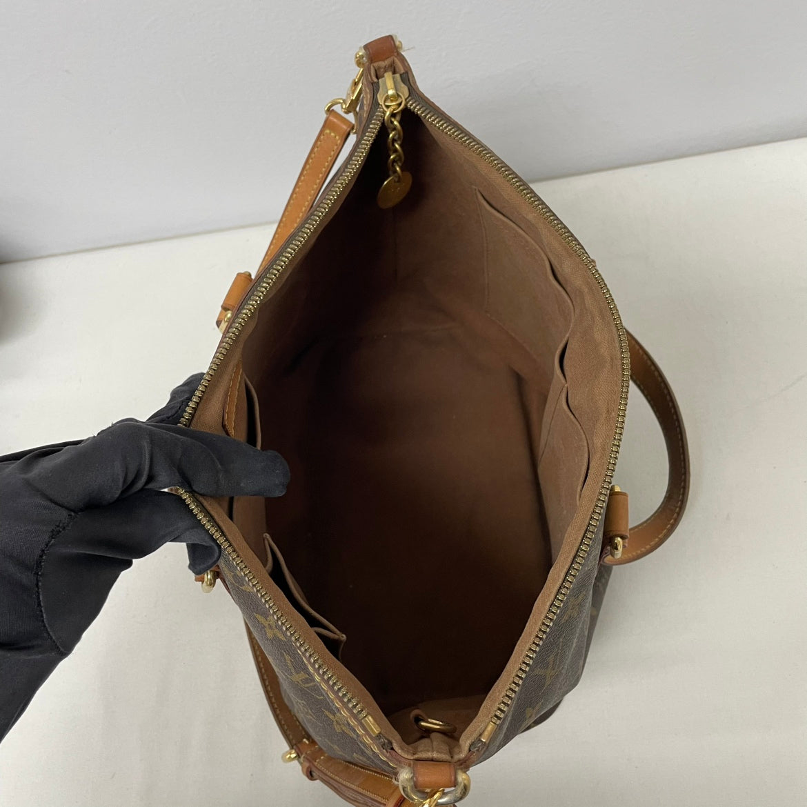 Louis Vuitton Brown PVC Monogram Canvas Palermo PM Shoulder Bag M40145 (V124913)