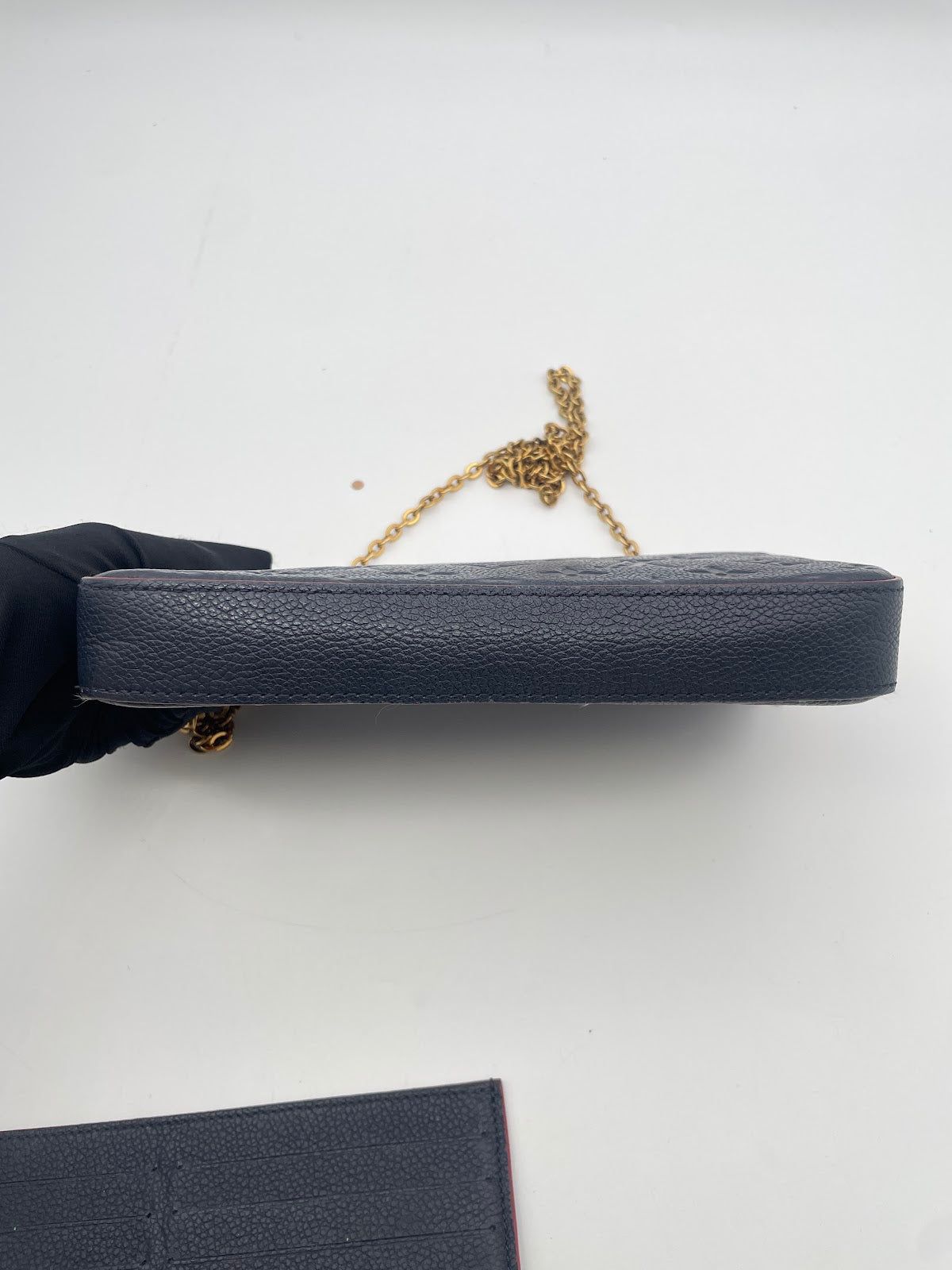 Louis Vuitton Felicie Chain Bag, Navy