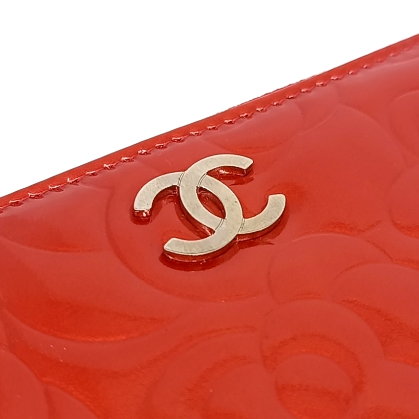 Chanel Patent Camellia Long Wallet (10400793)