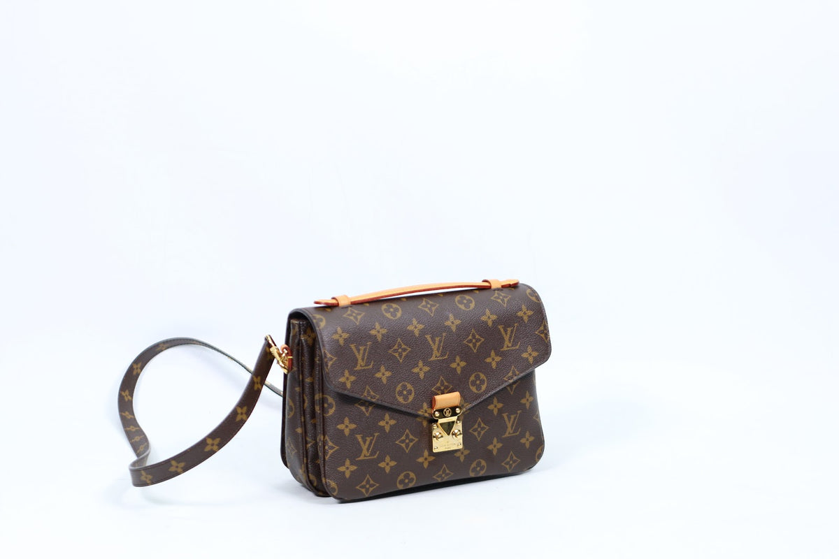Louis Vuitton Brown PVC Monogram Canvas Pochette Metis ONE Shoulder Bag M40780 (V12138903)