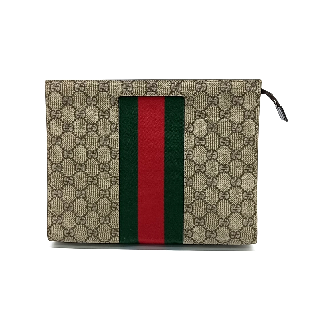 Gucci GG Supreme Web Pouch (475316) (10215972)