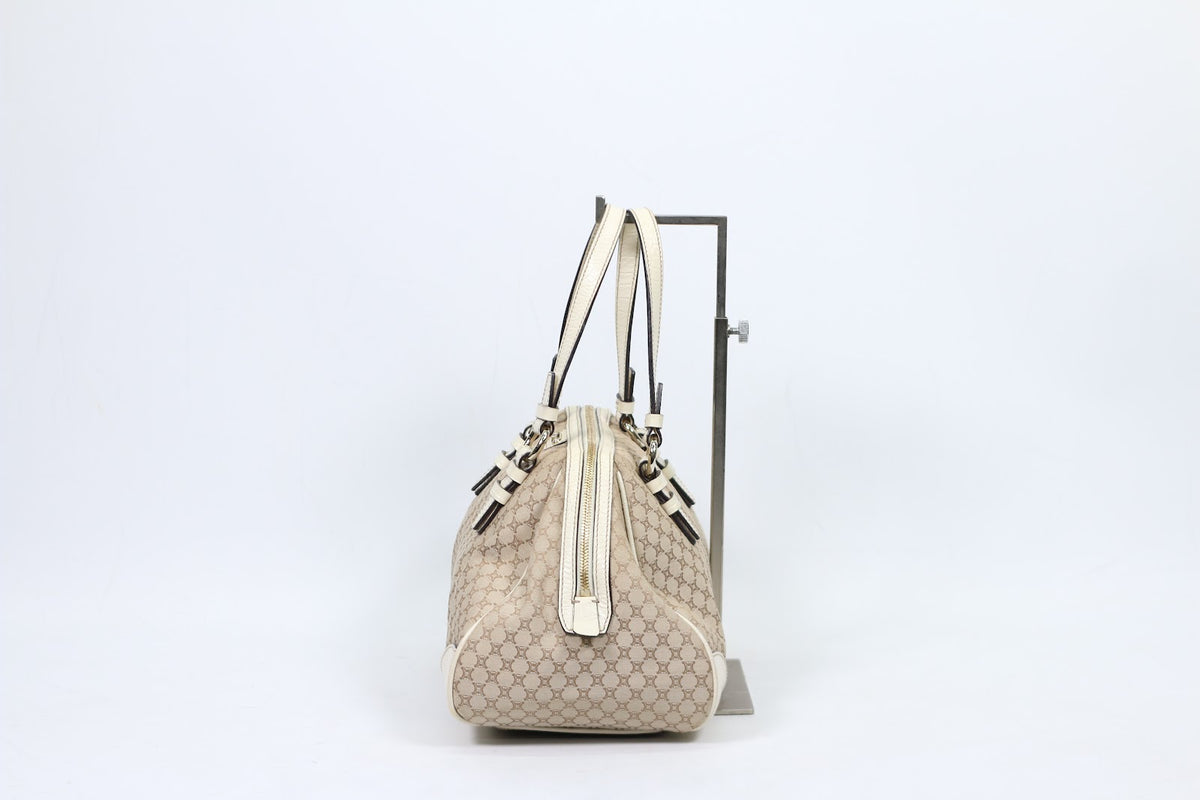 Celine Beige Fabric Vintage Blason ONE Tote Bag KC-ST-0078 (V3510813)