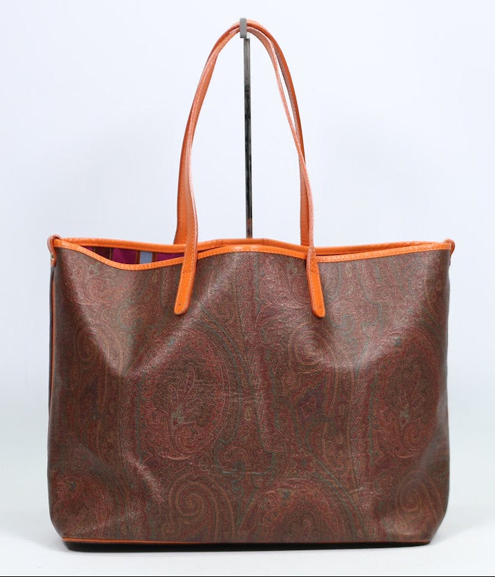 Etro Brown PVC Paisley Baguette ONE Shoulder Bag 1B140 (V583917)